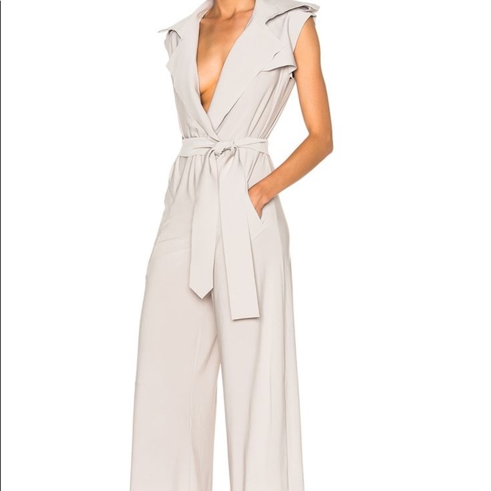 Norma Kamali x REVOLVE Belted Trench Sleeveless Jumpsuit